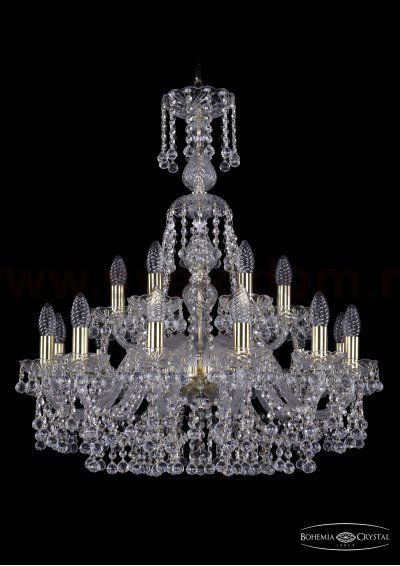 Люстра хрустальная Bohemia Ivele 1409/12+6/240/XL-76/G
