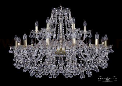 Люстра хрустальная Bohemia Ivele 1409/12+6/360/G