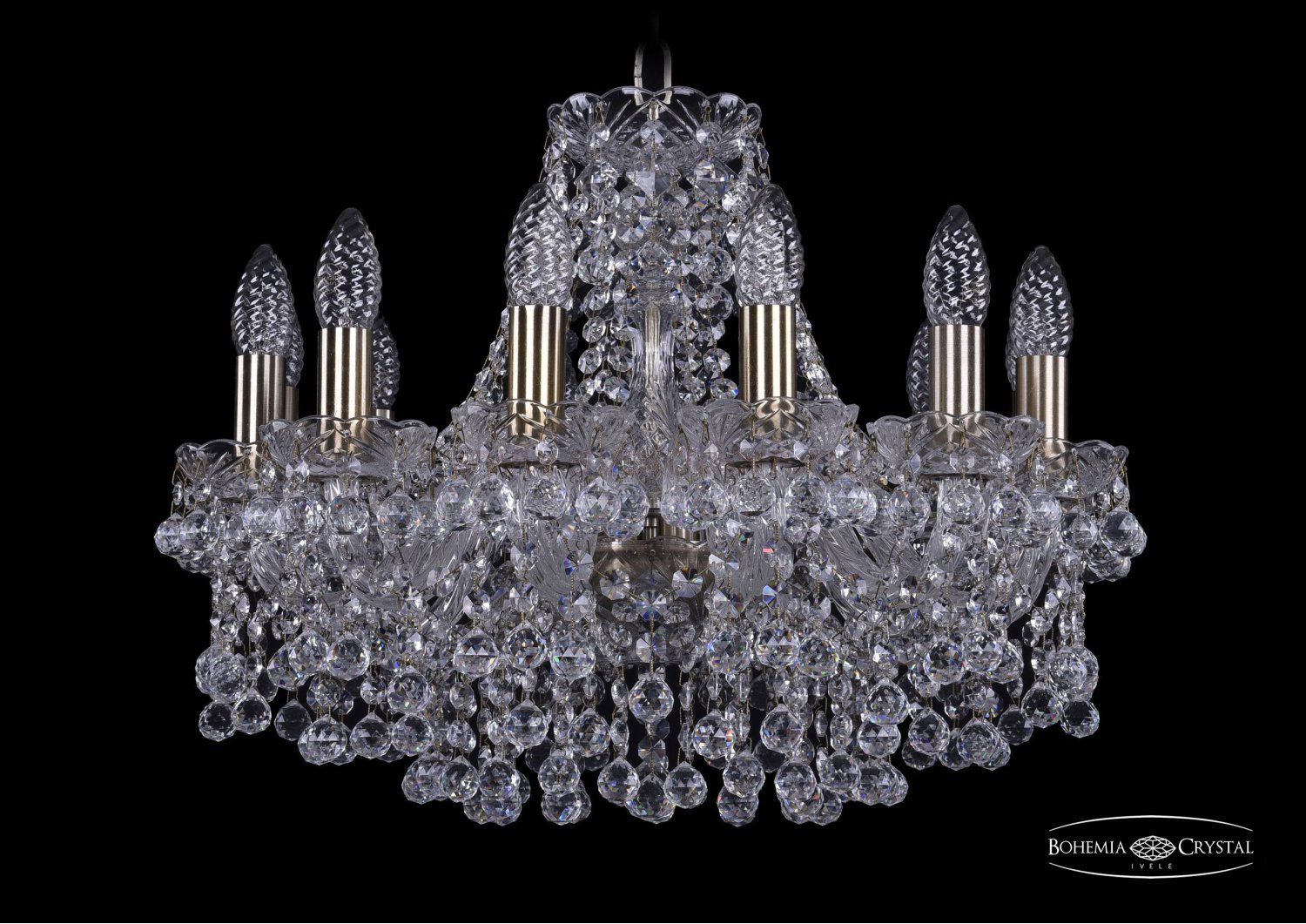 Люстра хрустальная Bohemia Ivele 1409/12/160/Pa
