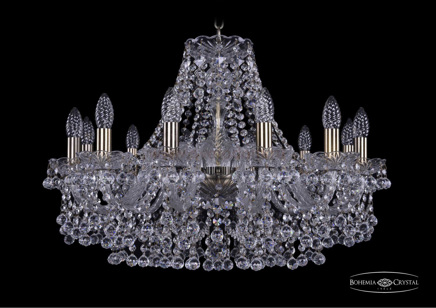 Люстра хрустальная Bohemia Ivele 1409/12/240/Pa