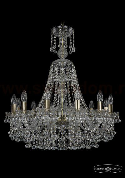 Люстра хрустальная Bohemia Ivele 1409/12/240/XL-75/Pa