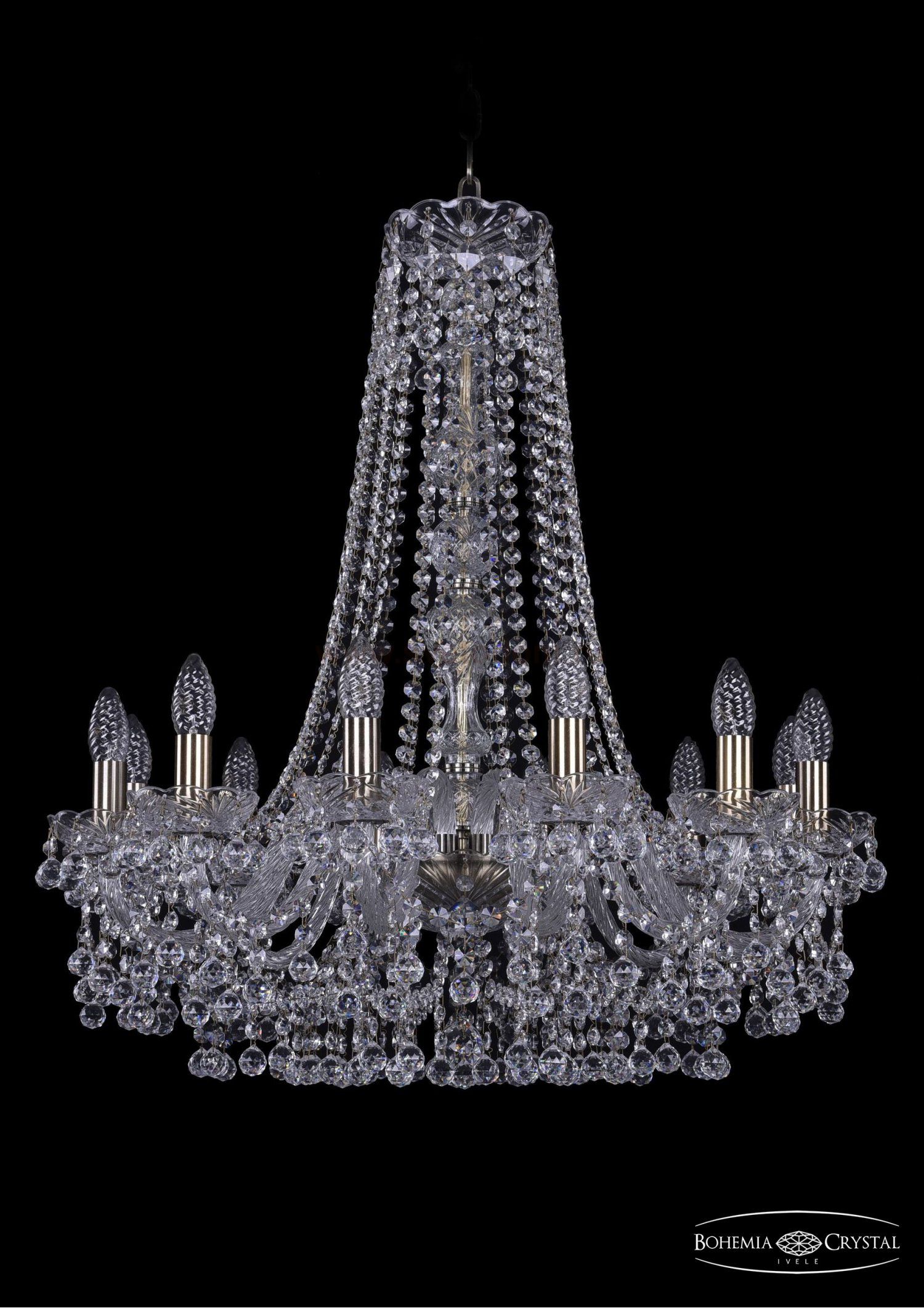 Люстра хрустальная Bohemia Ivele 1409/12/240/h-76/Pa