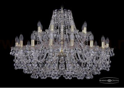 Люстра хрустальная Bohemia Ivele 1409/16+8/360/G