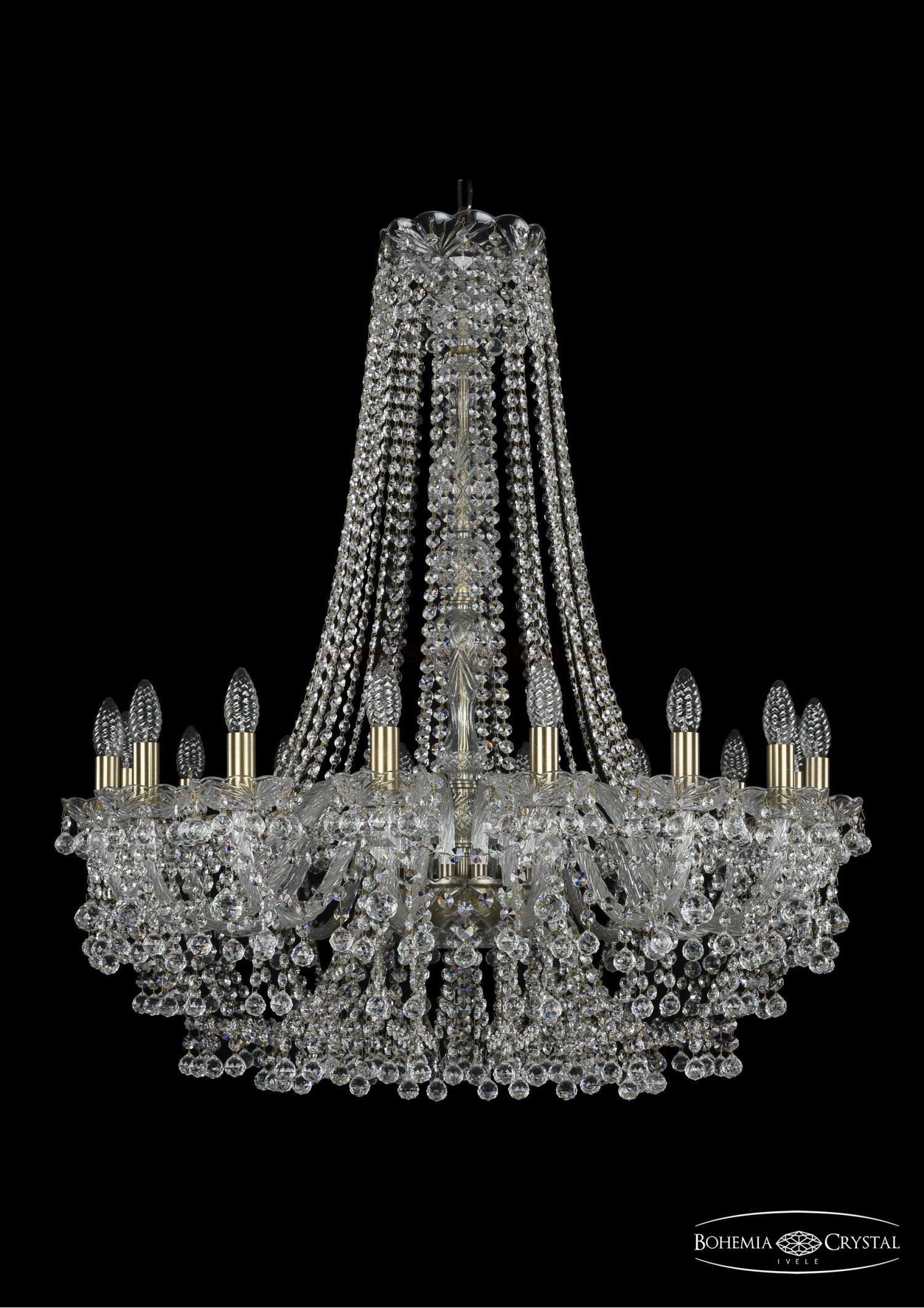 Люстра хрустальная Bohemia Ivele 1409/16/360/h-96/Pa