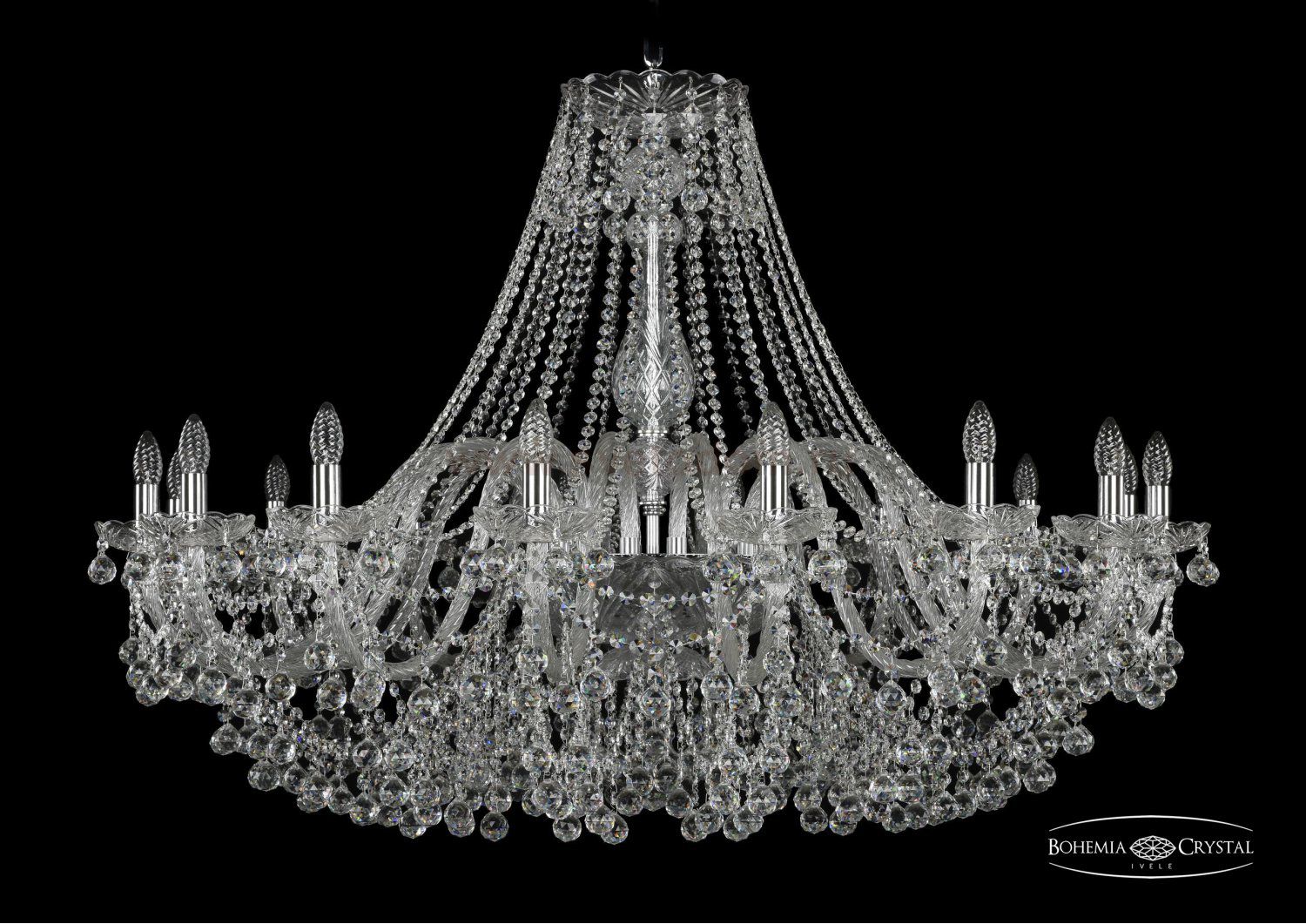Люстра хрустальная Bohemia Ivele 1409/16/460/Ni