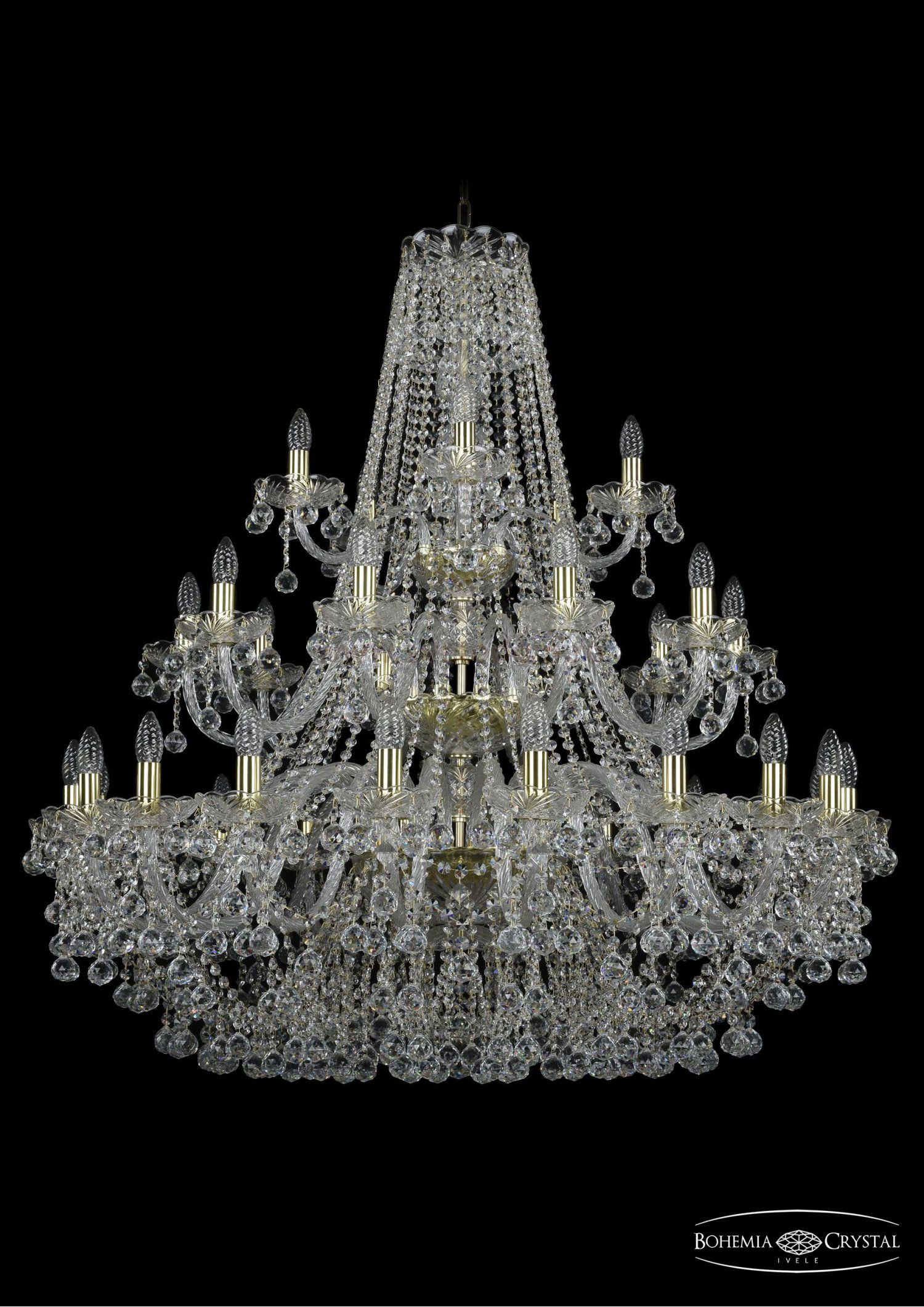 Люстра хрустальная Bohemia Ivele 1409/20+10+5/400/3d/G