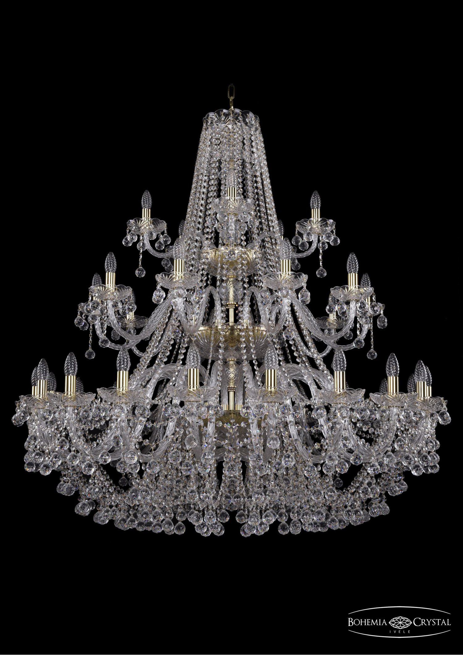 Люстра хрустальная Bohemia Ivele 1409/20+10+5/460/3d/G