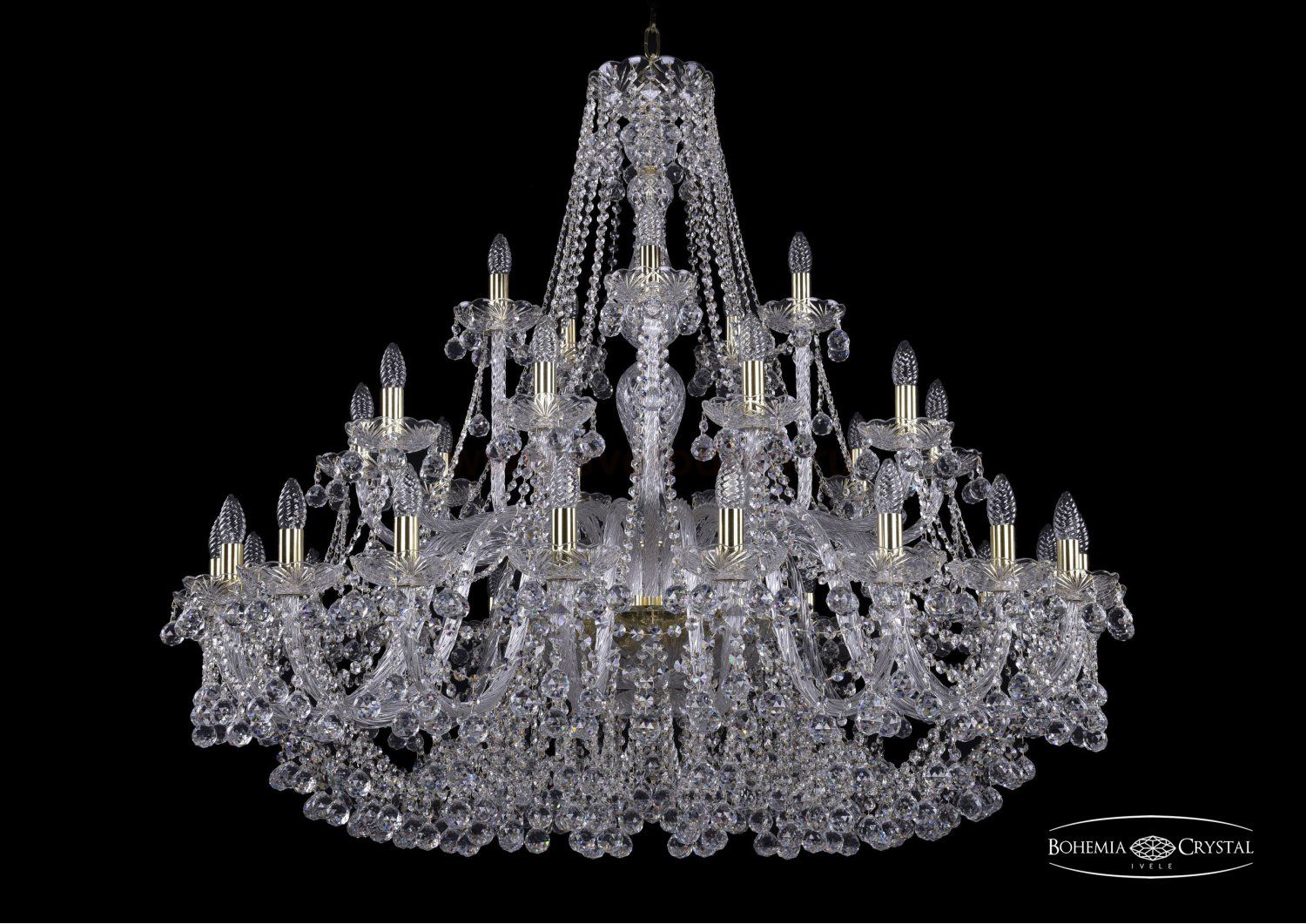 Люстра хрустальная Bohemia Ivele 1409/20+10+5/460/G