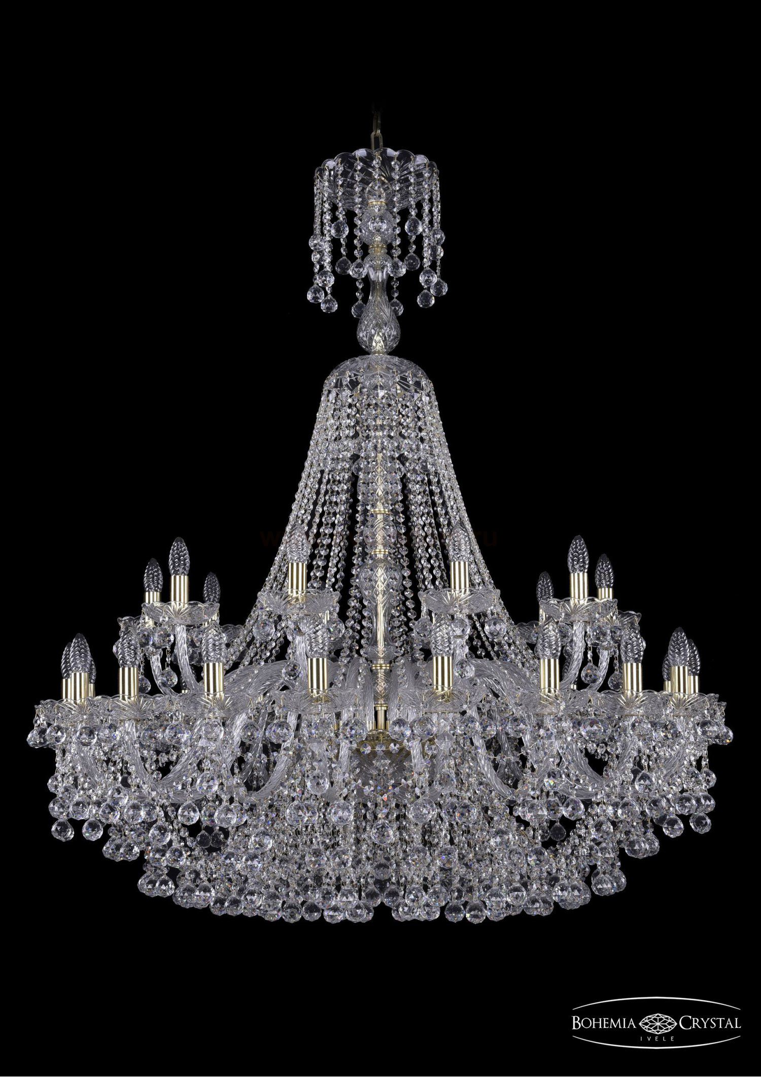 Люстра хрустальная Bohemia Ivele 1409/20+10/400/XL-132/G