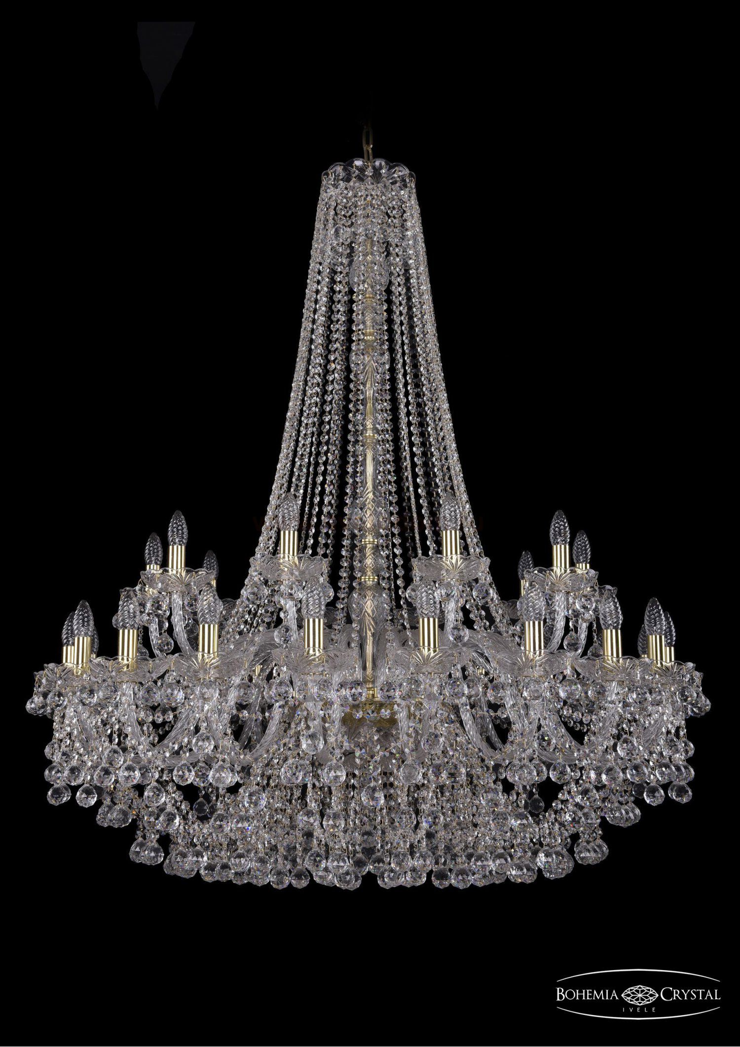 Люстра хрустальная Bohemia Ivele 1409/20+10/400/h-133/G