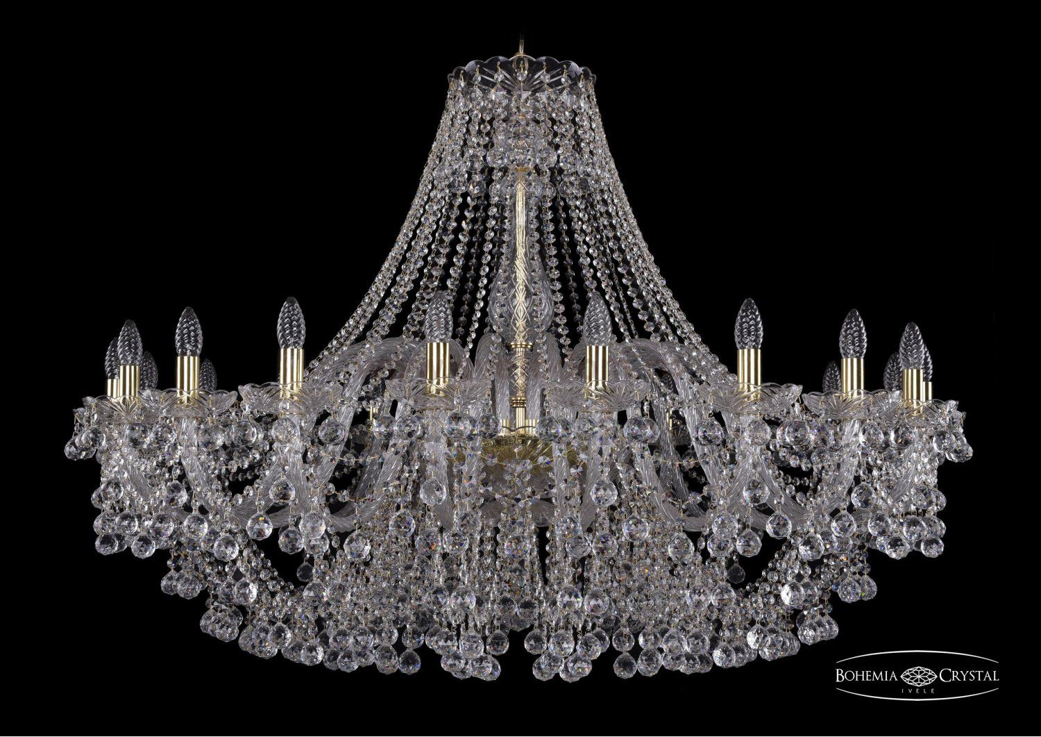Люстра хрустальная Bohemia Ivele 1409/20/460/G