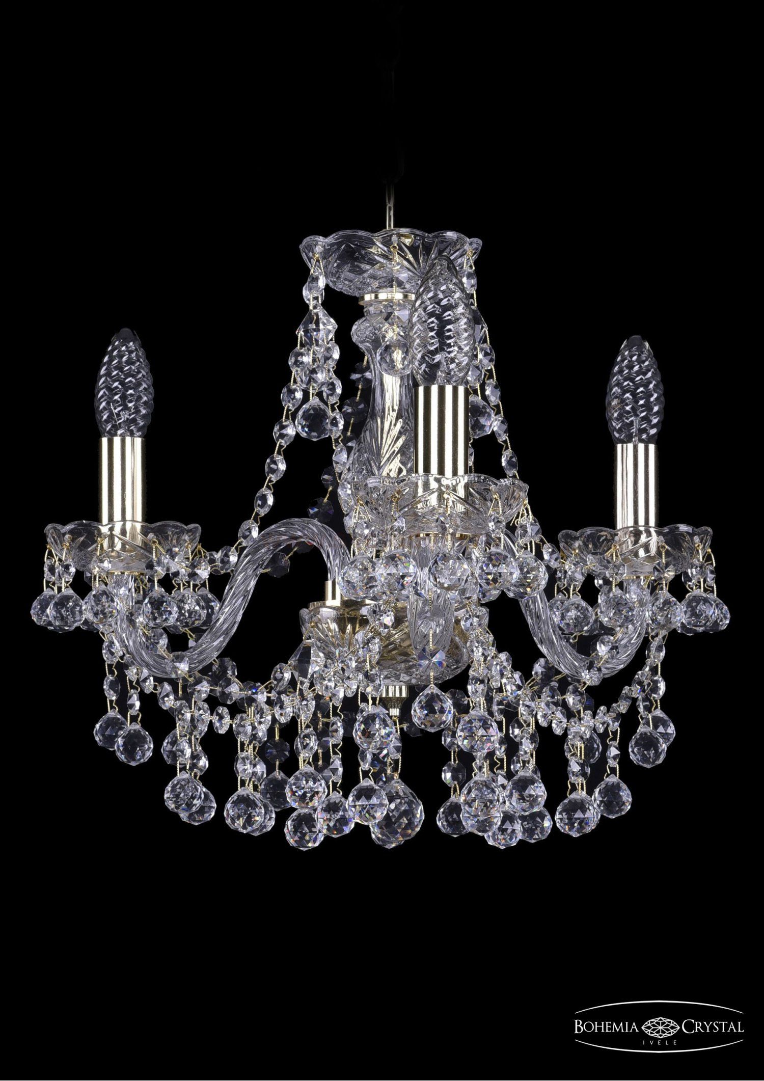 Люстра хрустальная Bohemia Ivele 1409/3/141/G
