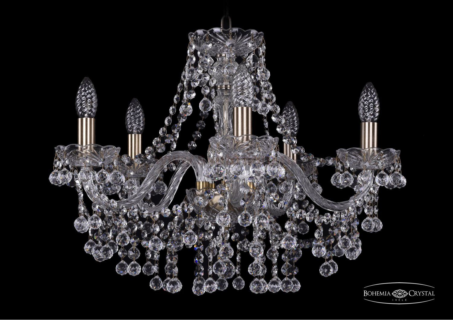 Люстра хрустальная Bohemia Ivele 1409/5/195/Pa