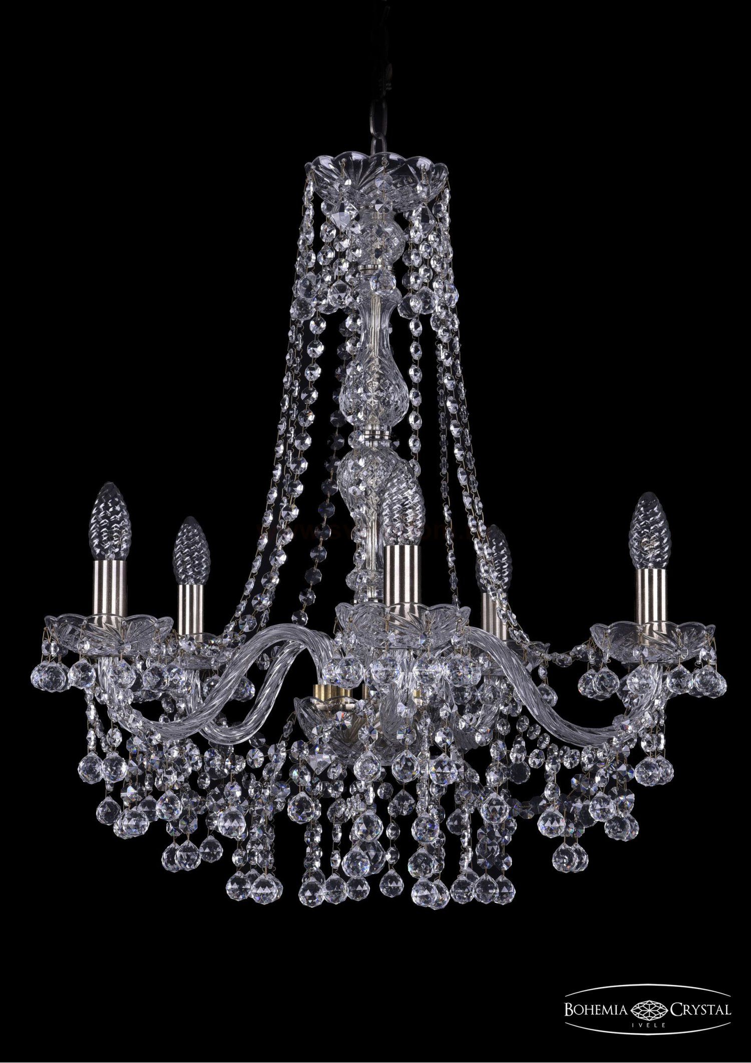 Люстра хрустальная Bohemia Ivele 1409/5/195/h-63/Pa