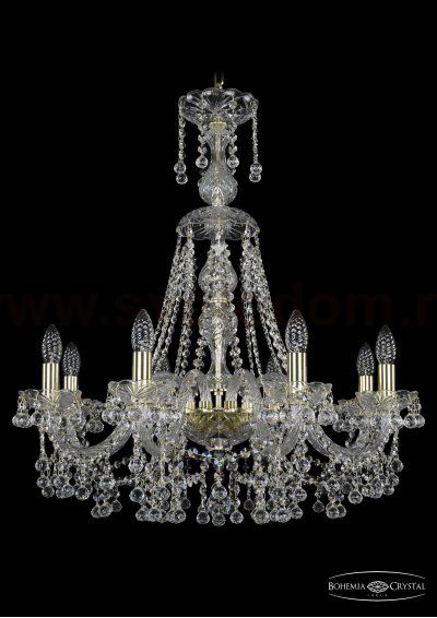 Люстра хрустальная Bohemia Ivele 1409/8/240/XL-75/G