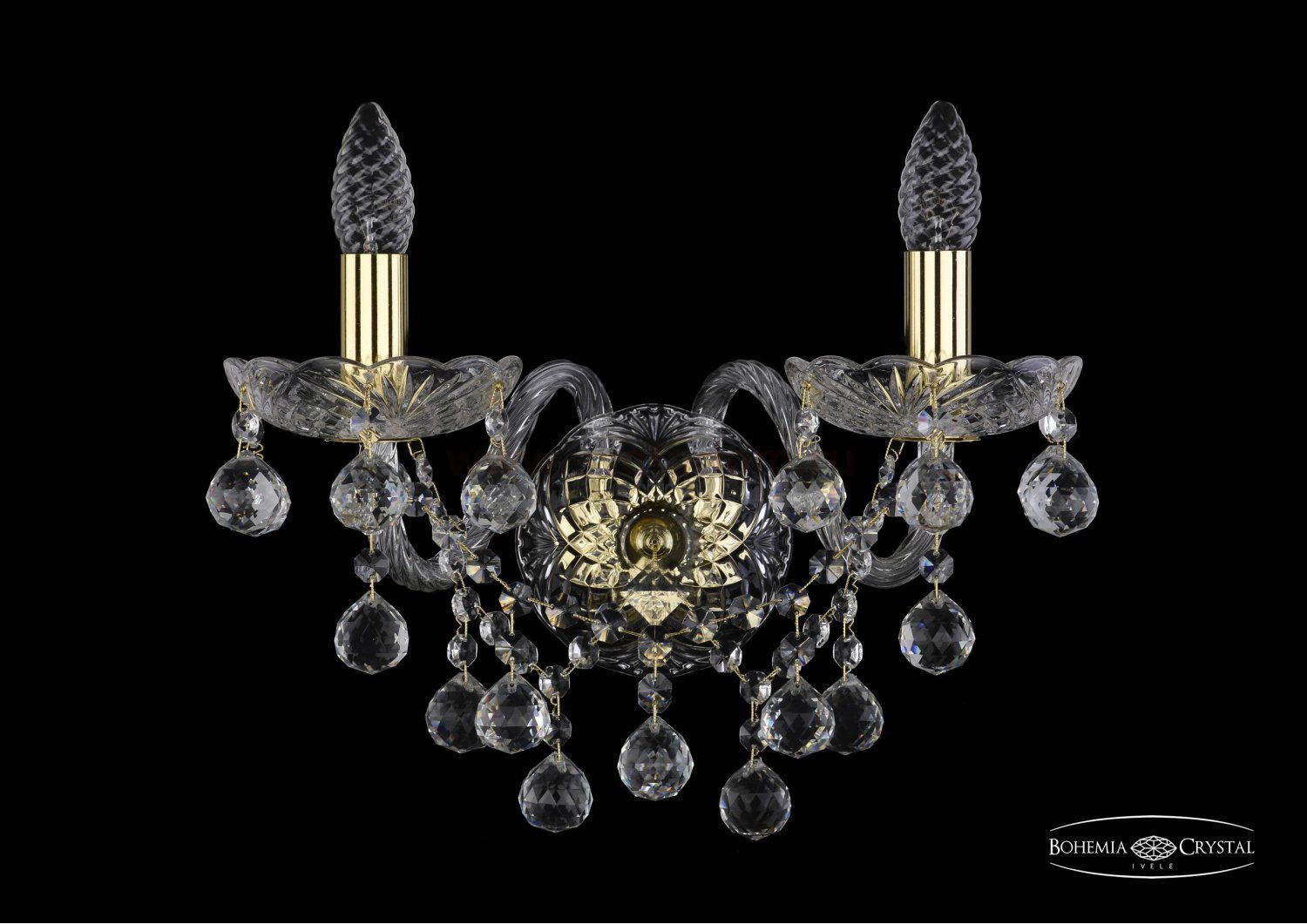 Светильник настенный бра Bohemia Ivele 1409B/2/160/XL/G