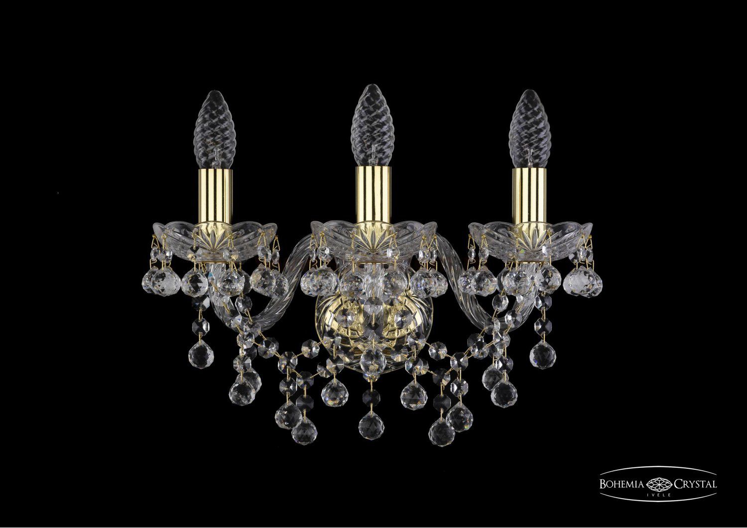 Светильник настенный бра Bohemia Ivele 1409B/3/141/G