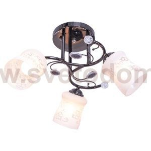 Люстра эконом Экономсвет 1409LM/3BK WT