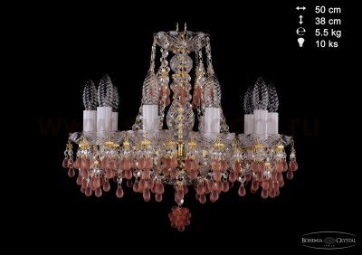 Люстра хрустальная Bohemia Ivele 1410/10/141/G/7010