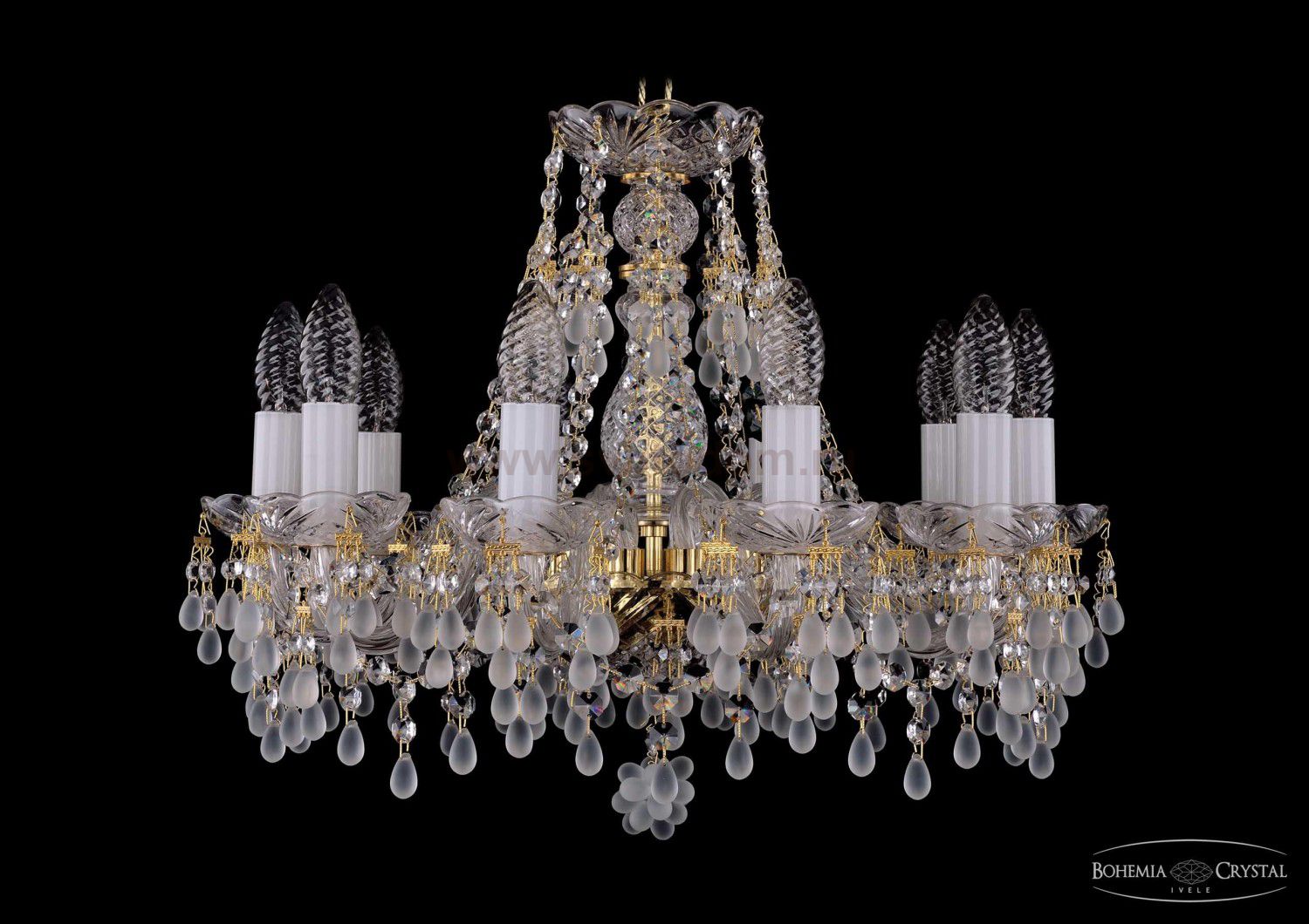 Люстра хрустальная Bohemia Ivele 1410/10/160/G/0300