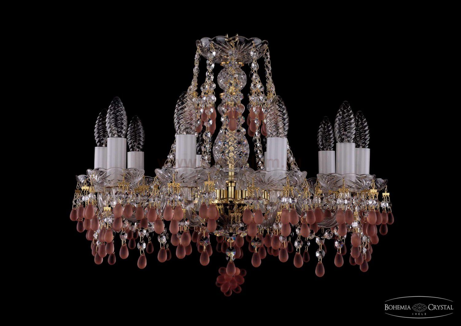 Люстра хрустальная Bohemia Ivele 1410/10/160/G/7010