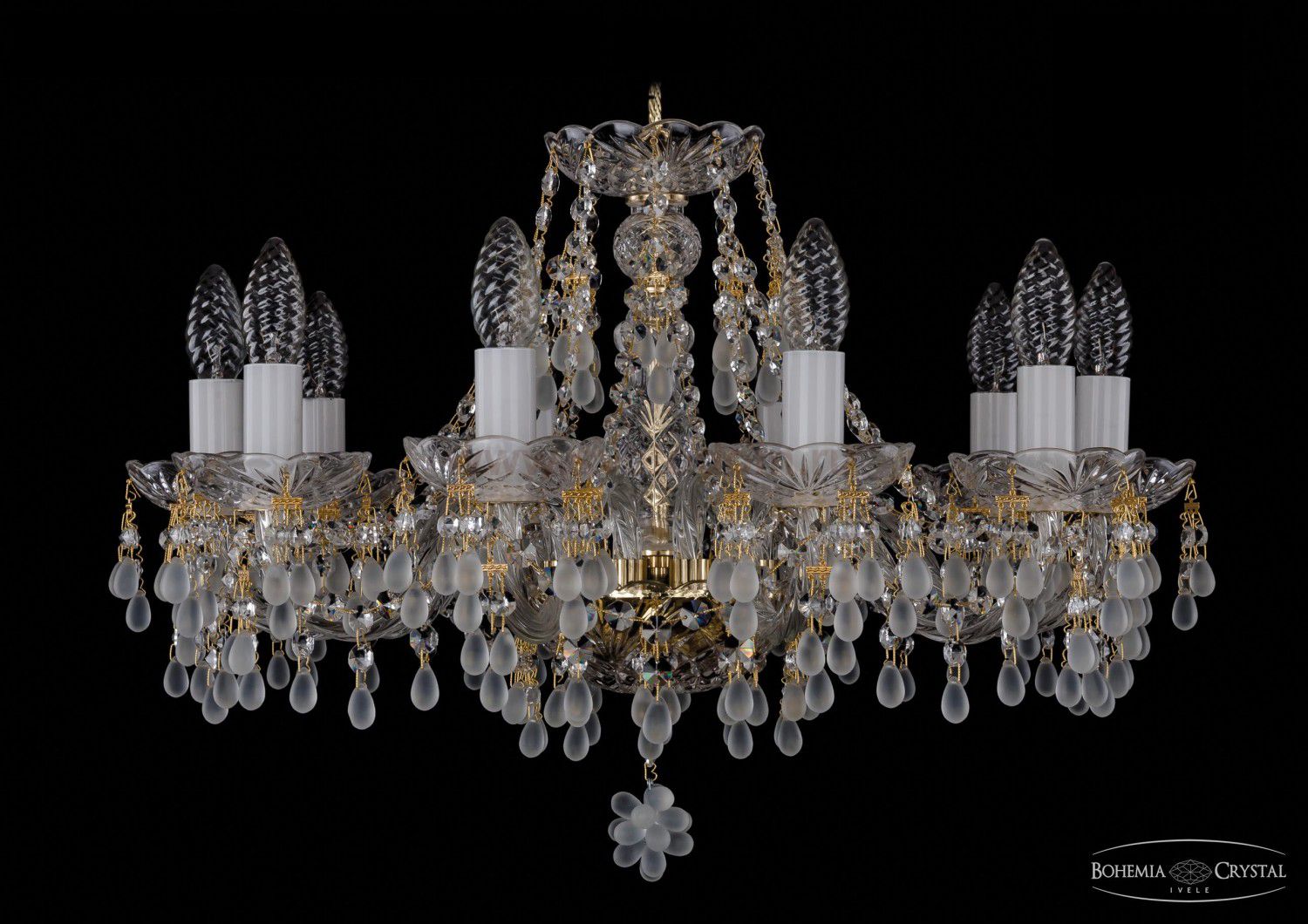 Люстра хрустальная Bohemia Ivele 1410/10/195/G/0300