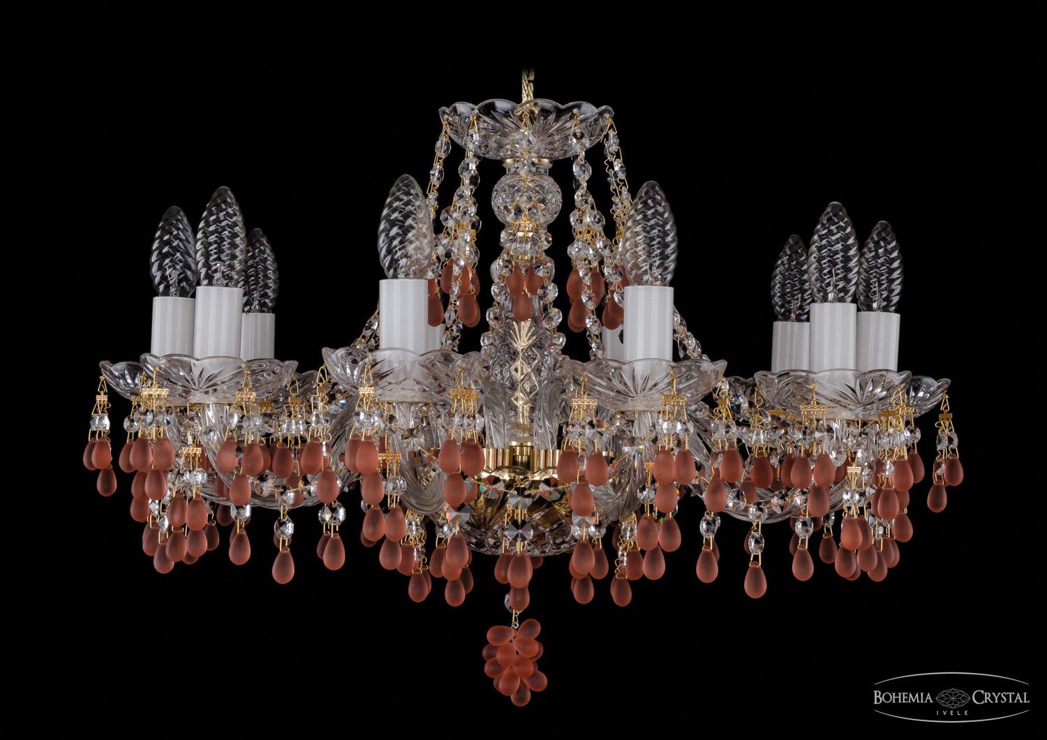 Люстра хрустальная Bohemia Ivele 1410/10/195/G/7010