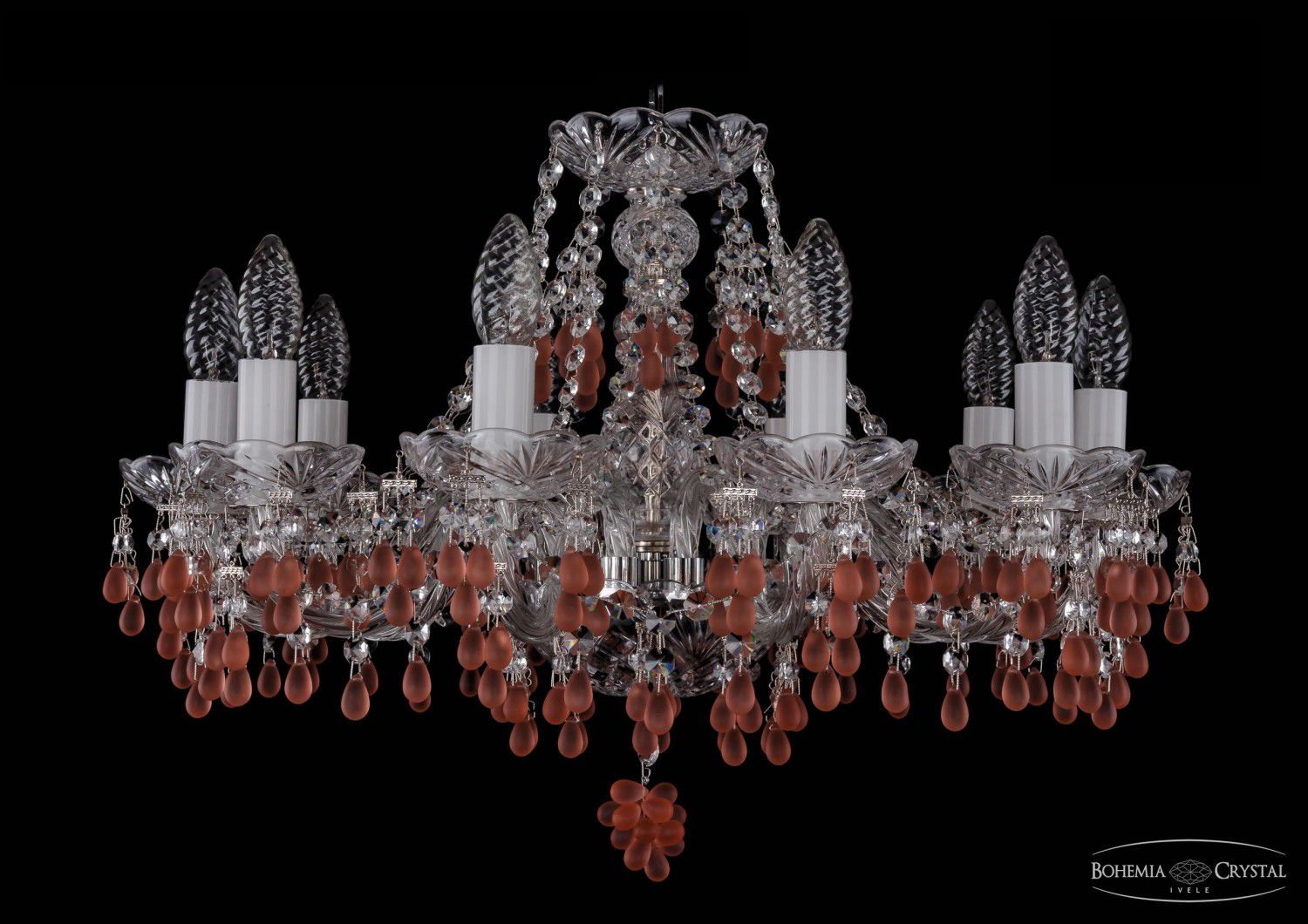 Люстра хрустальная Bohemia Ivele 1410/10/195/NI/7010