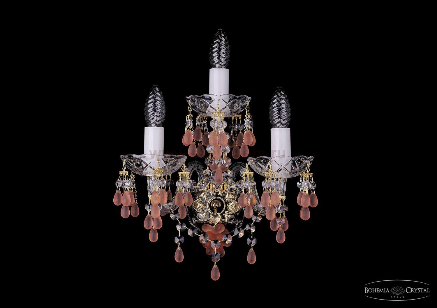 Светильник настенный бра Bohemia Ivele 1410/3/G/7010