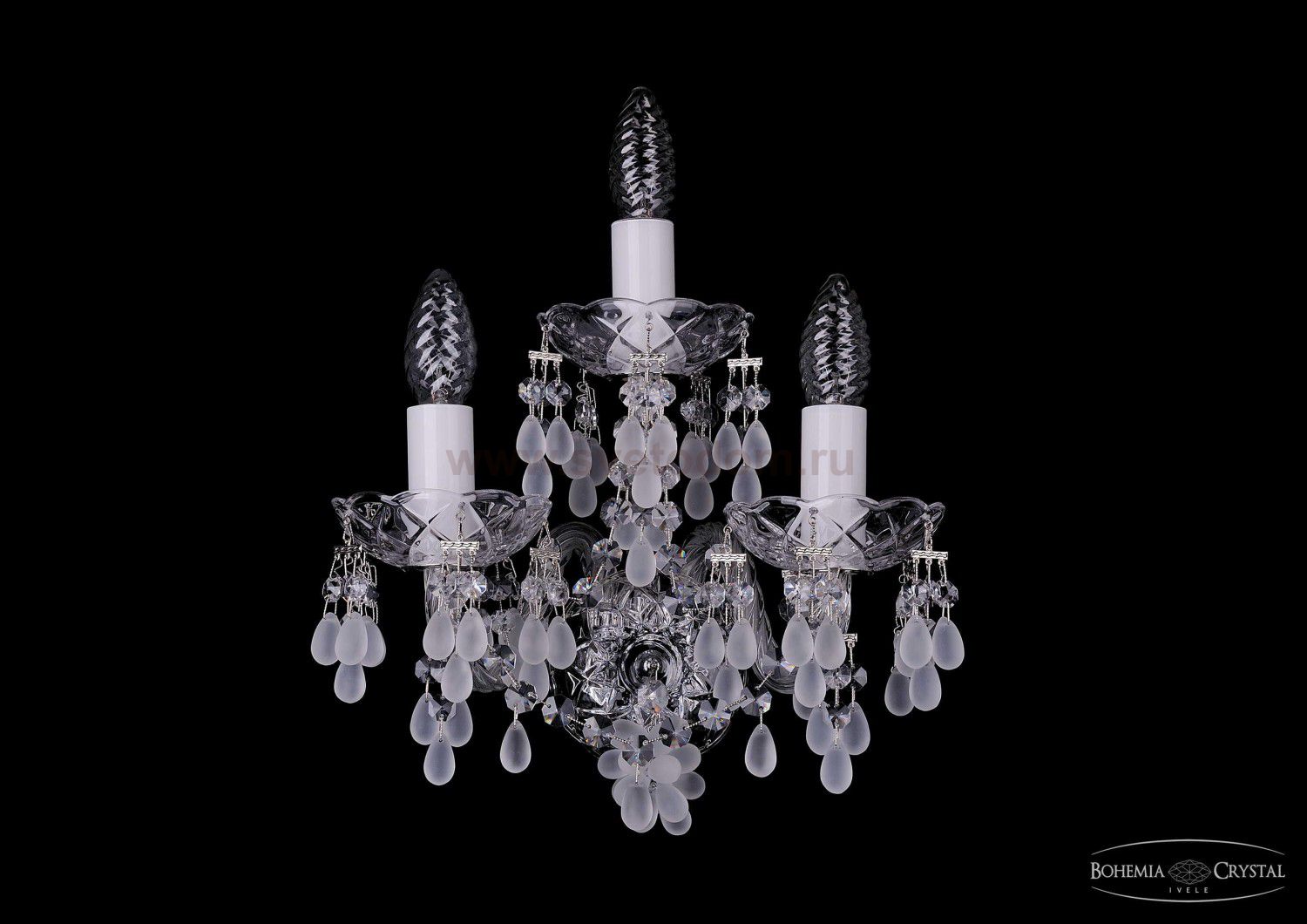 Светильник настенный бра Bohemia Ivele 1410/3/Ni/0300