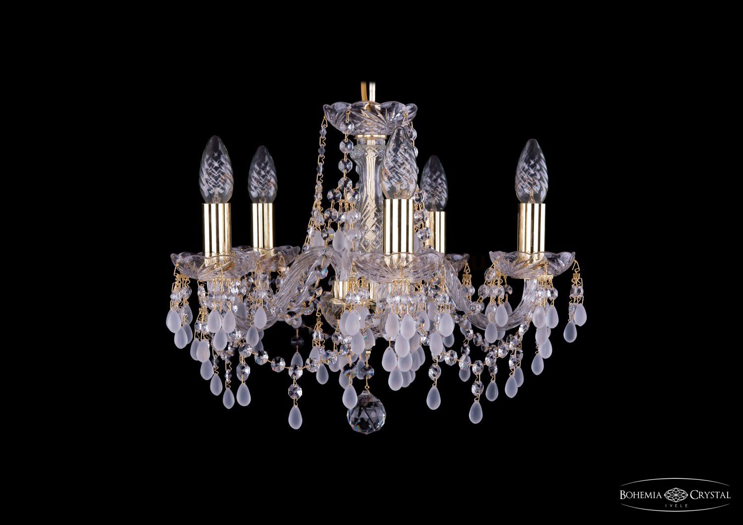 Люстра хрустальная Bohemia Ivele 1410/5/141/G/V0300