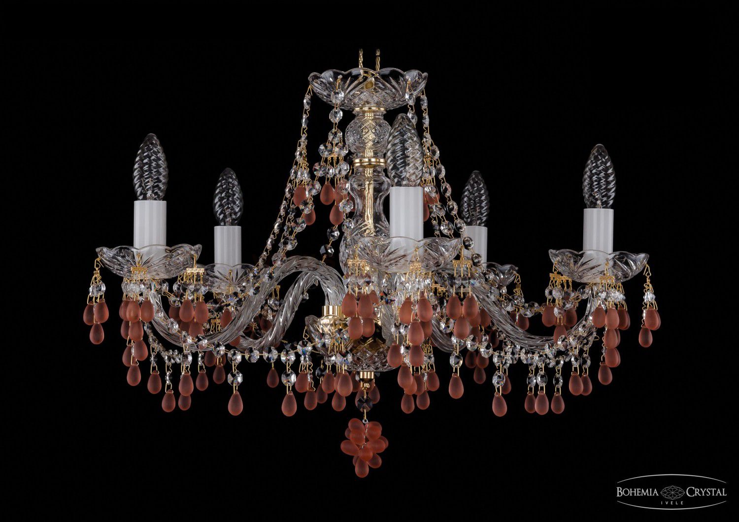 Люстра хрустальная Bohemia Ivele 1410/5/195/G/7010