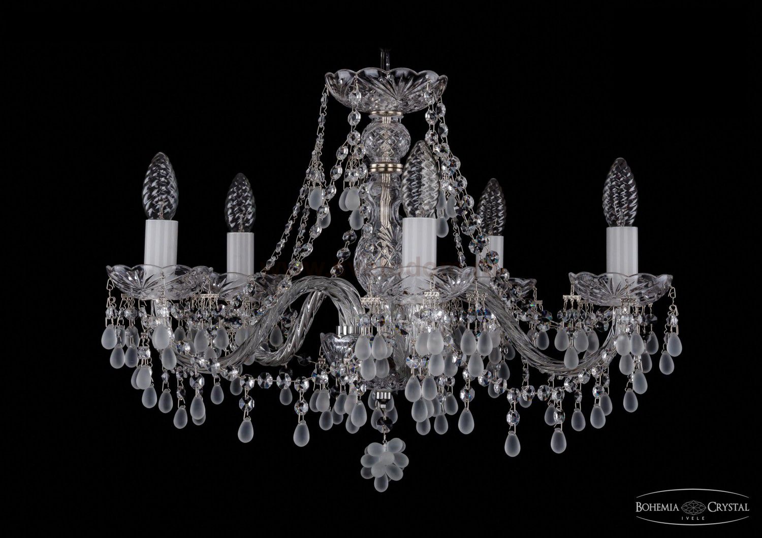 Люстра хрустальная Bohemia Ivele 1410/5/195/Ni/0300