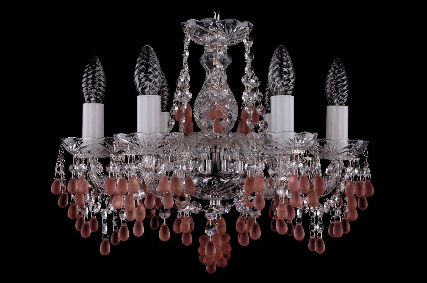 Люстра хрустальная Bohemia Ivele 1410/6/141/Ni/7010