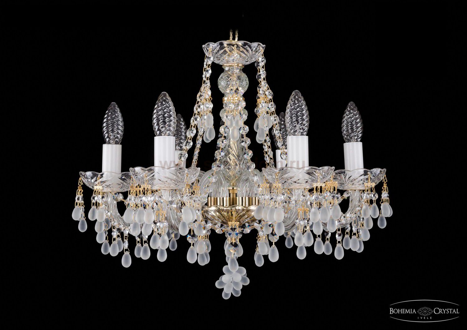 Люстра хрустальная Bohemia Ivele 1410/6/160/G/0300