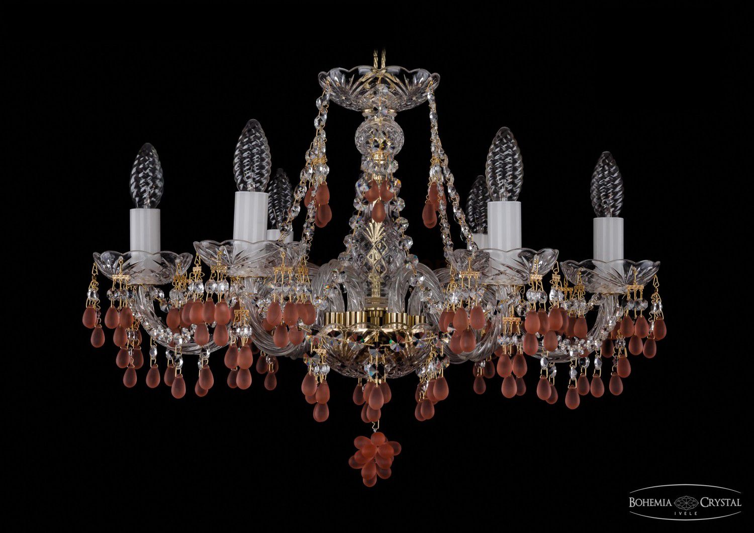 Люстра хрустальная Bohemia Ivele 1410/6/195/G/7010