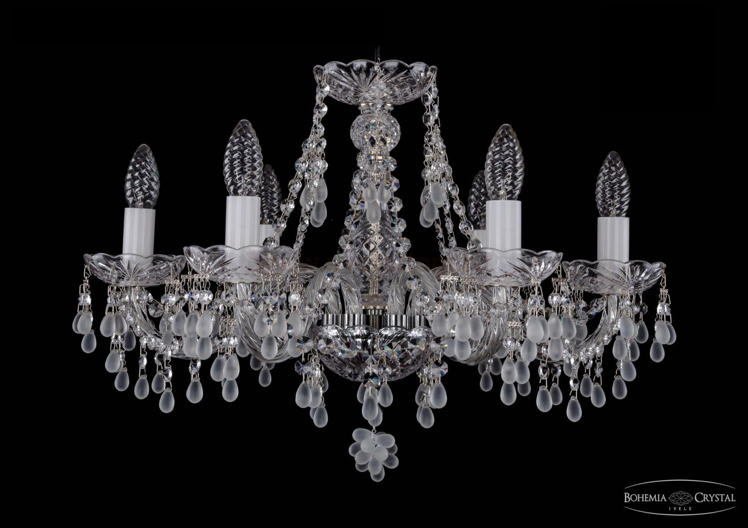 Люстра хрустальная Bohemia Ivele 1410/6/195/Ni/0300