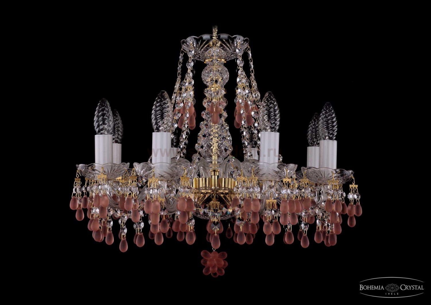 Люстра хрустальная Bohemia Ivele 1410/8/160/G/7010