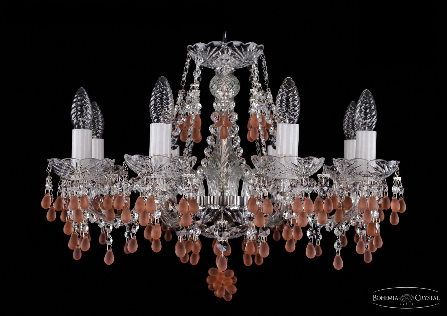 Люстра хрустальная Bohemia Ivele 1410/8/195/Ni/7010