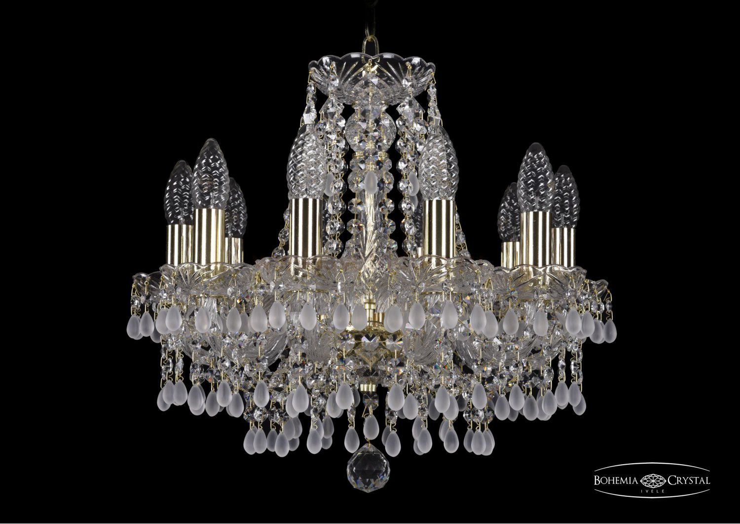 Люстра хрустальная Bohemia Ivele 1410/10/141/G/V0300