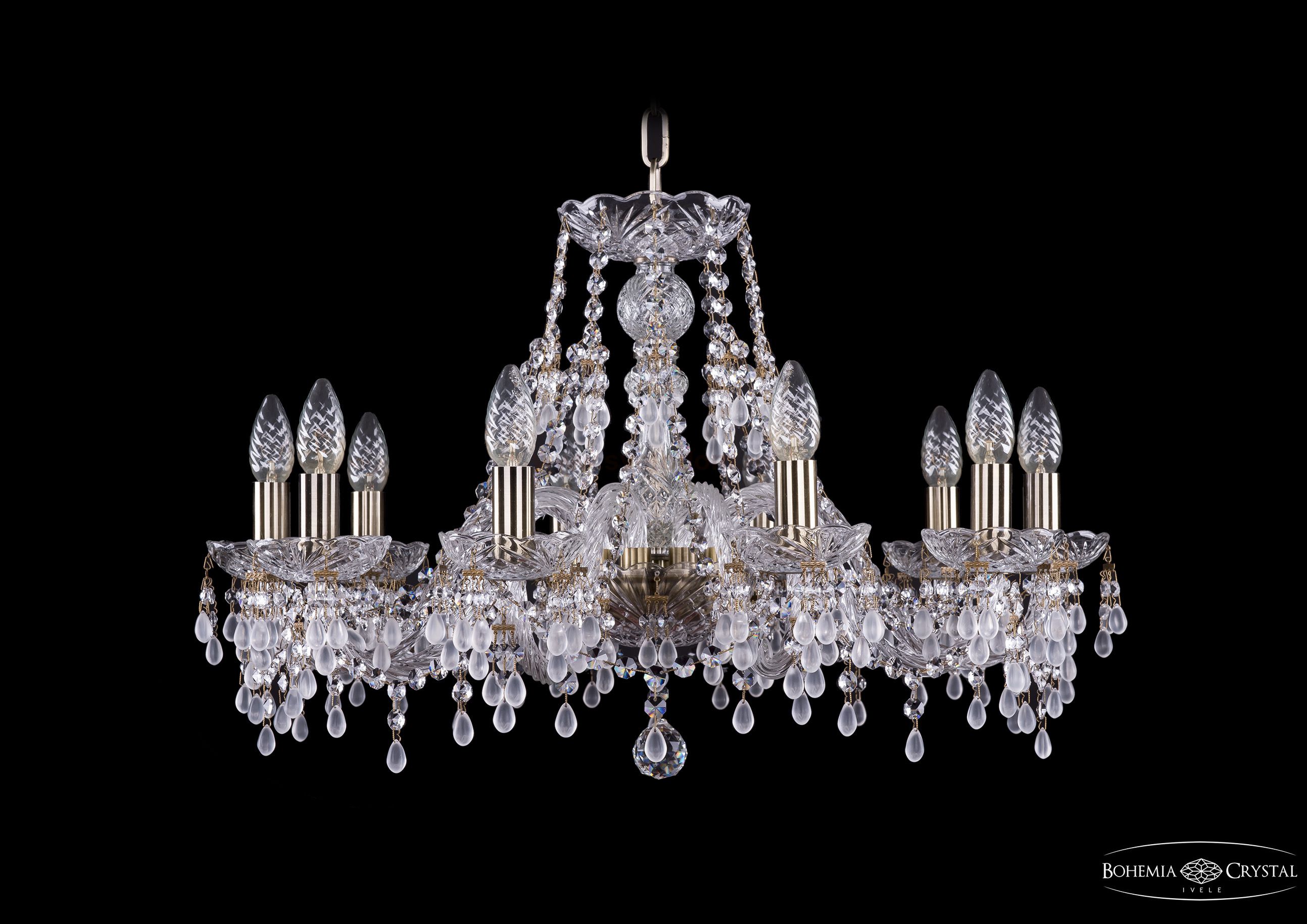 Люстра хрустальная Bohemia Ivele 1410/10/240/Pa/V0300