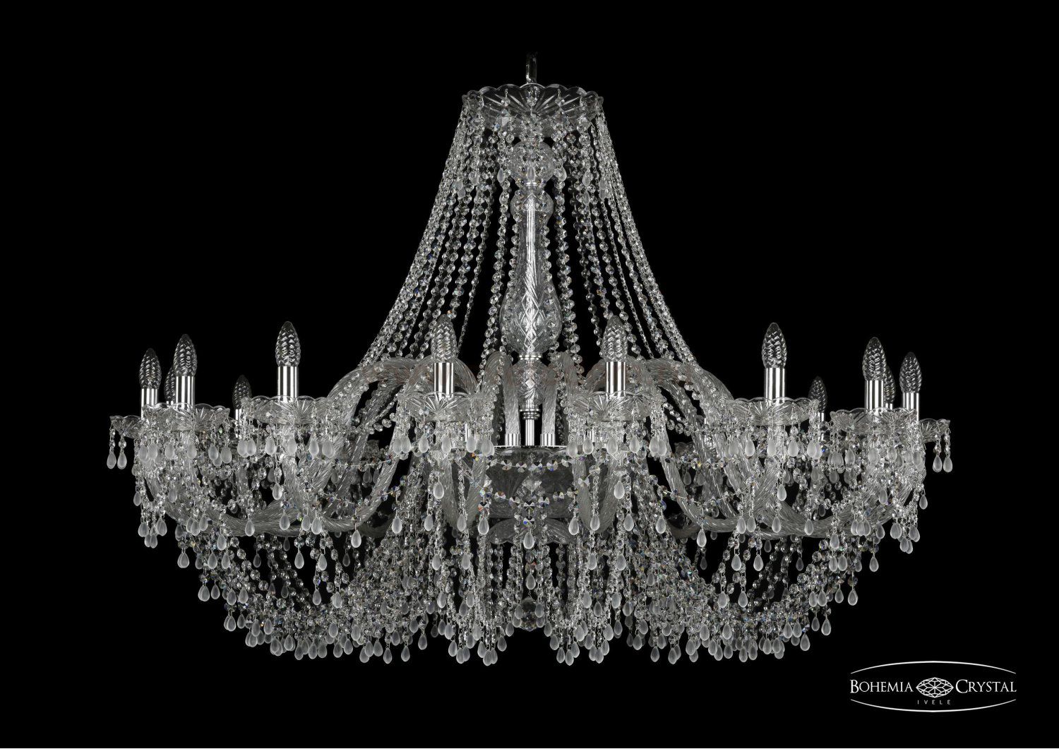 Люстра хрустальная Bohemia Ivele 1410/16/460/Ni/V0300