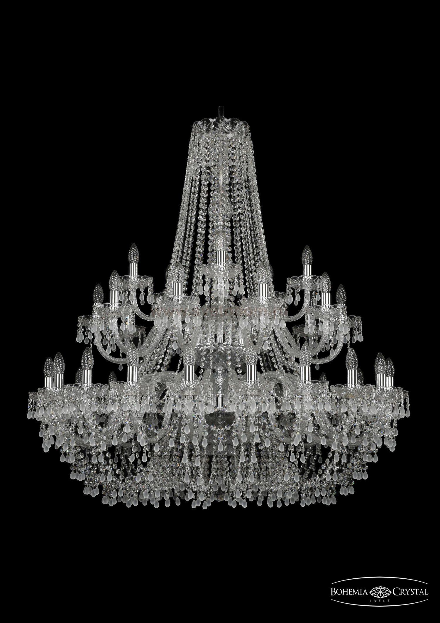 Люстра хрустальная Bohemia Ivele 1410/20+10+5/400/2d/Ni/V0300