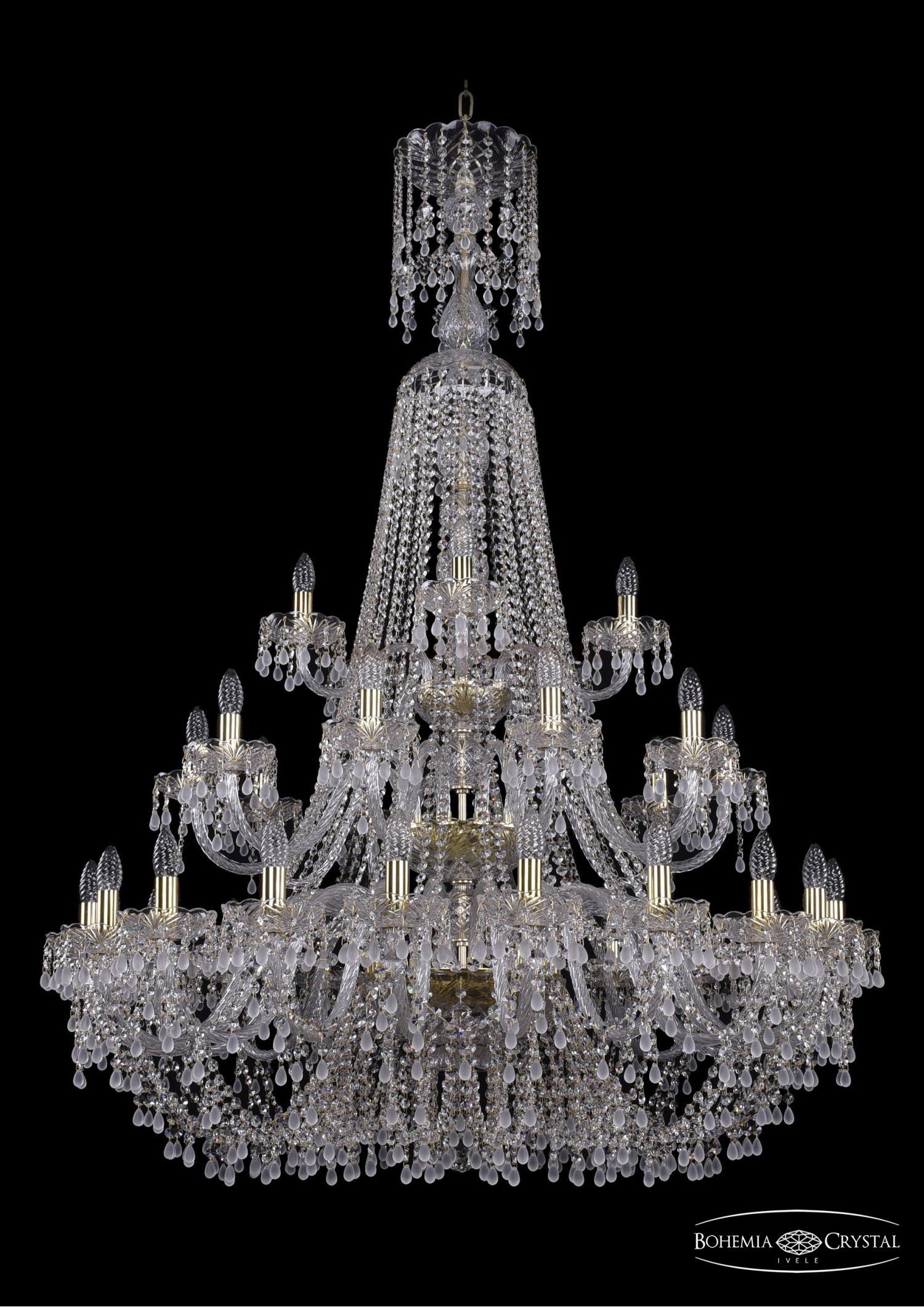 Люстра хрустальная Bohemia Ivele 1410/20+10+5/400/XL-158/3d/G/V0300