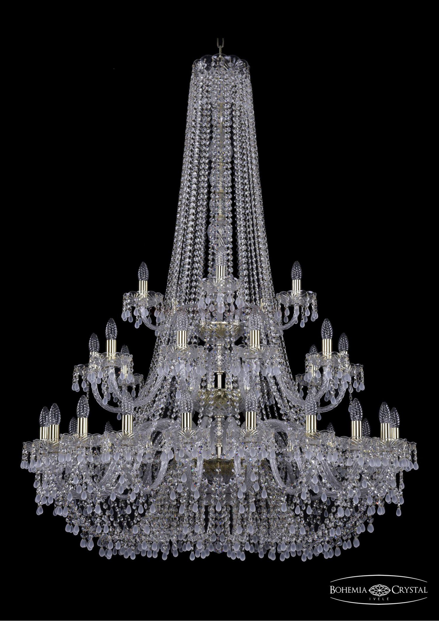 Люстра хрустальная Bohemia Ivele 1410/20+10+5/400/h-158/3d/G/V0300