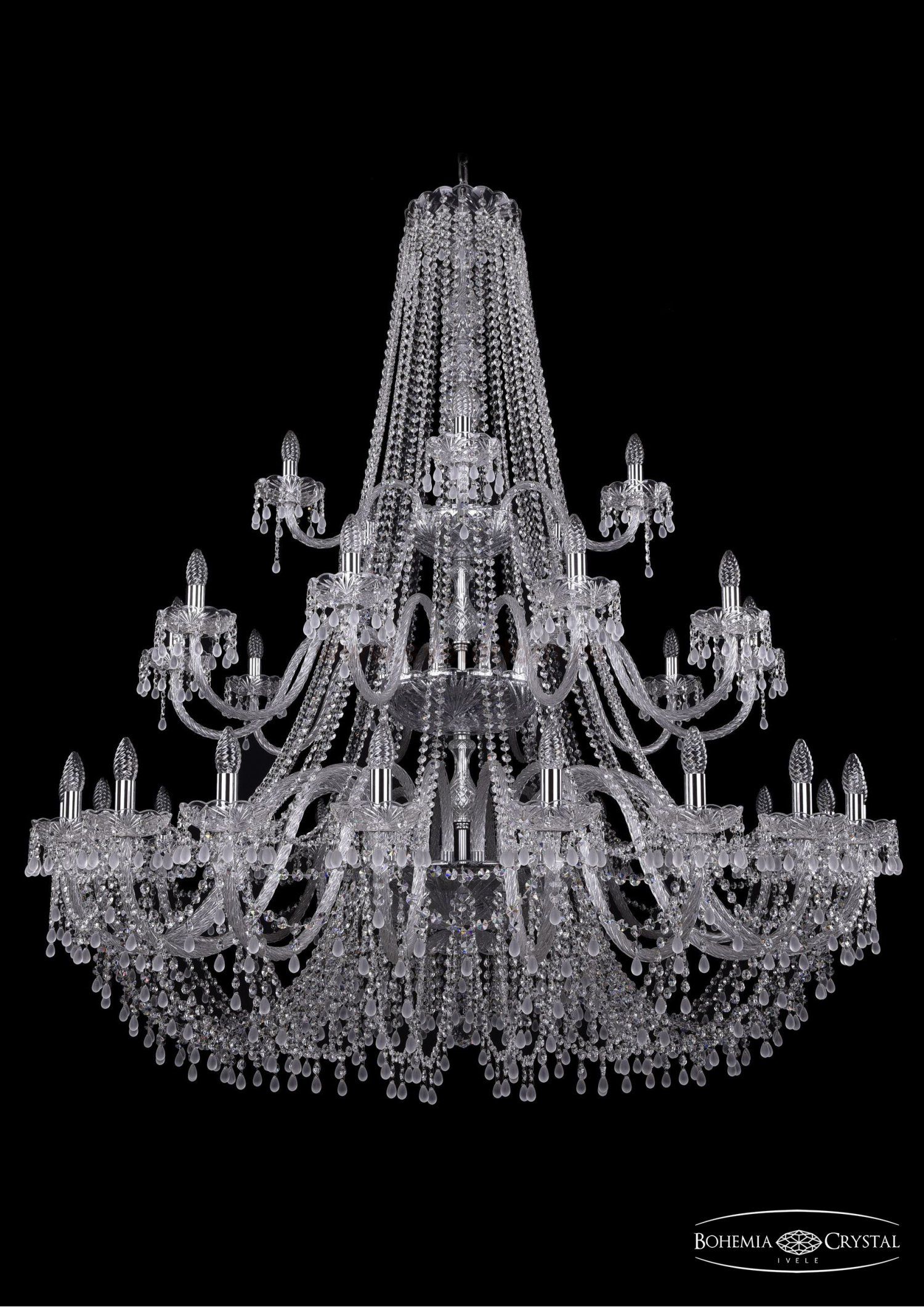 Люстра хрустальная Bohemia Ivele 1410/20+10+5/530/3d/Ni/V0300