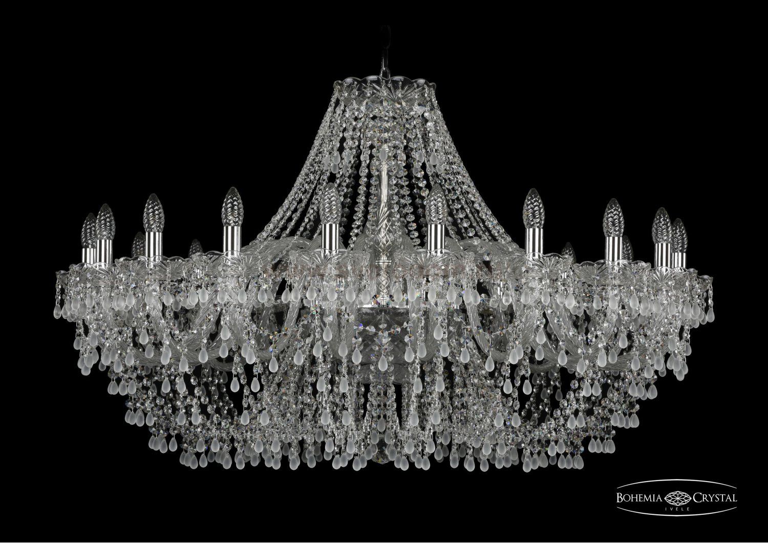 Люстра хрустальная Bohemia Ivele 1410/20/400/Ni/V0300