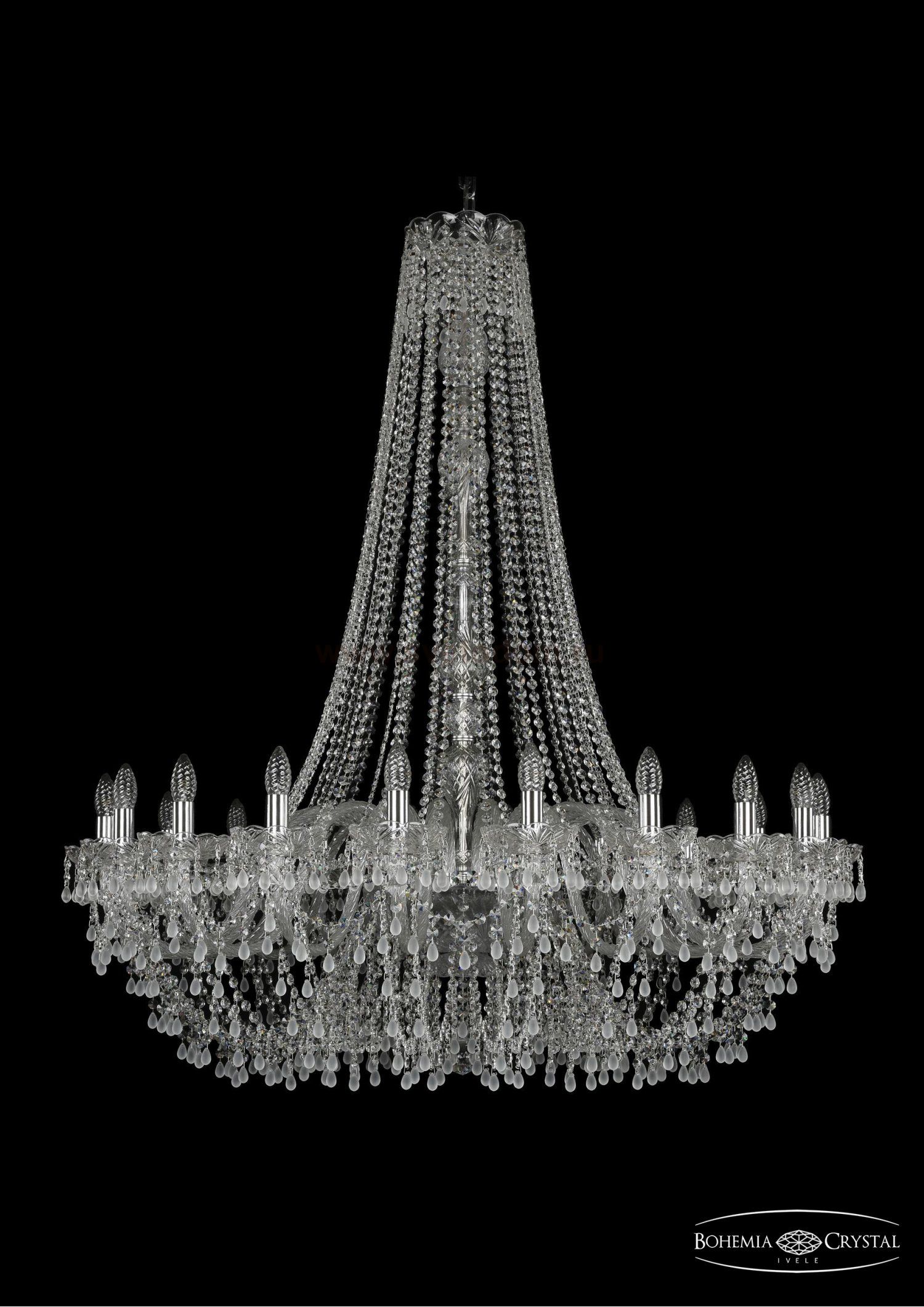 Люстра хрустальная Bohemia Ivele 1410/20/400/h-130/Ni/V0300