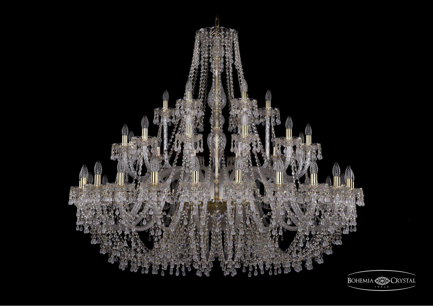 Люстра хрустальная Bohemia Ivele 1410/24+12+6/530/G/V0300