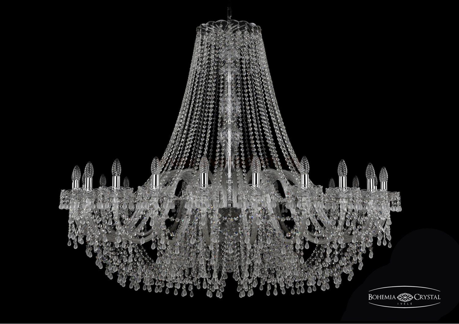 Люстра хрустальная Bohemia Ivele 1410/24/530/Ni/V0300